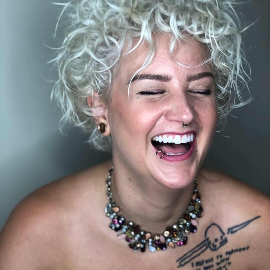 Amanda, owner and stylist at As You Are Suite Salon in Grand Haven, MI